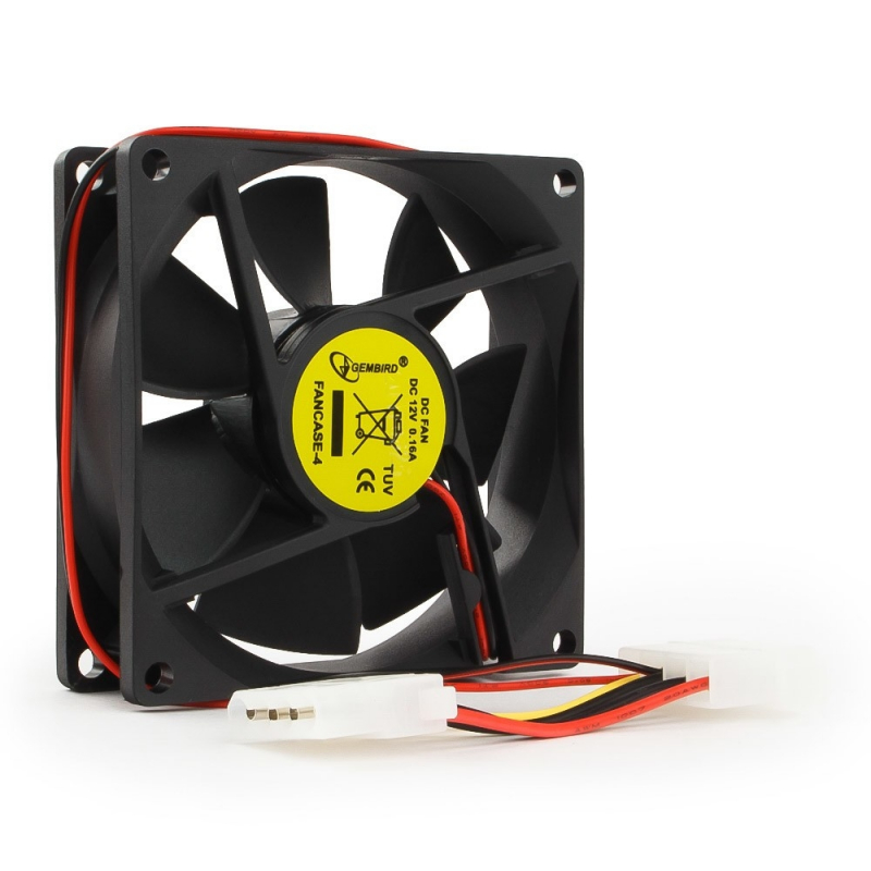 [����������] Gembird ���������� ��� ������� 80x80x25mm, ������� ������ 4pin [8025K/FANCASE-4]