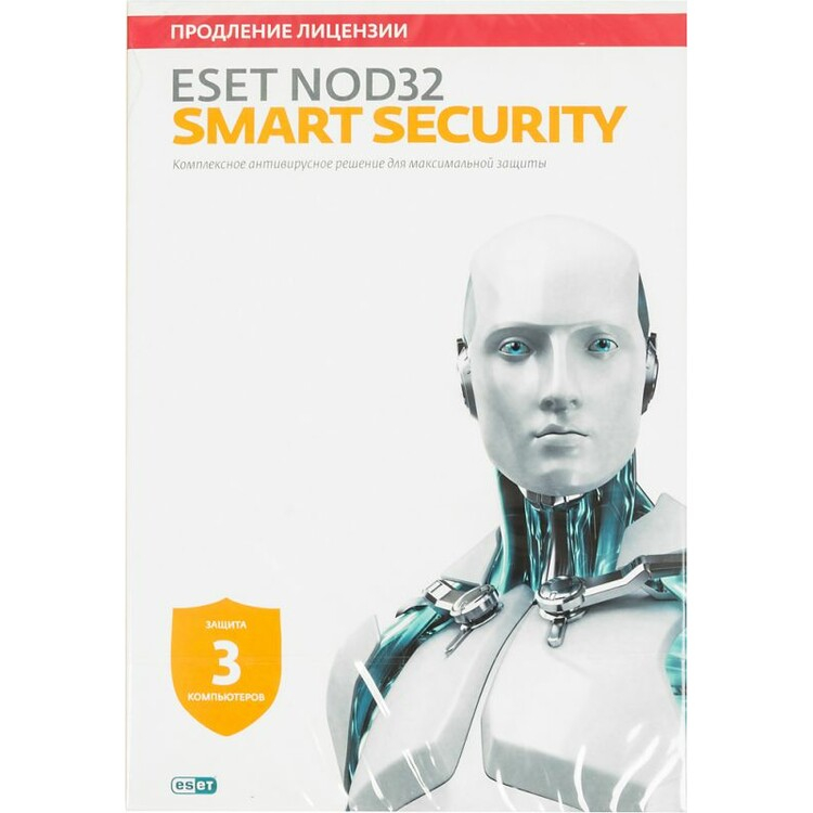 Программное обеспечение ESET NOD32 Smart Security - продление лицензии на 1 год на 3ПК (NOD32-ESS-RN(BOX3)-1-1)