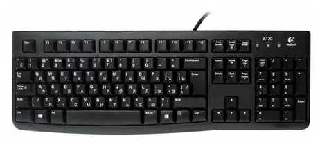 Клавиатура проводная Logitech K120 for business, USB 920-002522 Черный